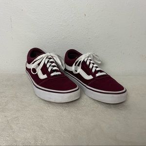 Vans Off the Wall Maroon Women’s 6.5 Shoes